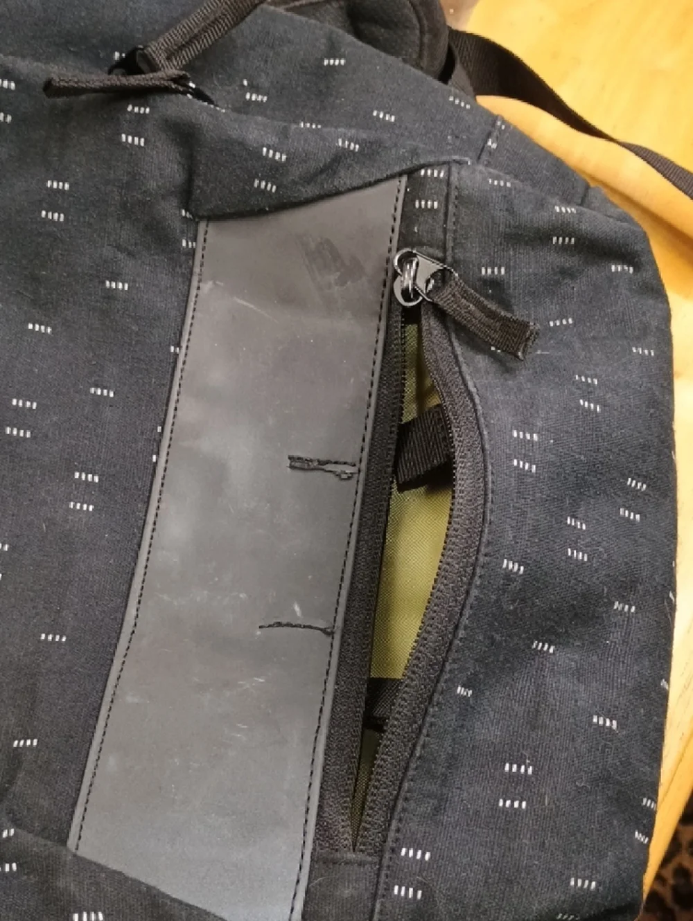 Ara Reflective Commuter Black Canvas Backpack